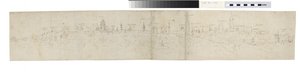 Study for the left-hand Portion of a View of Bruges from the South-West by Anthonis van den Wyngaerde